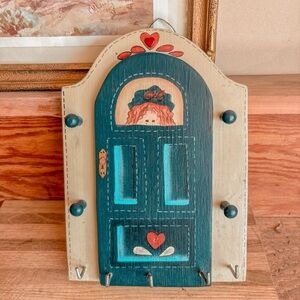 Vintage Handmade Primitive Key Holder